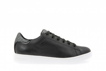 An image of Geox 'Jaysen' trainer - black-SALE - SOLD OUT