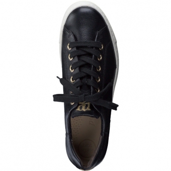 An image of Paul Green '5320' sneaker - black 