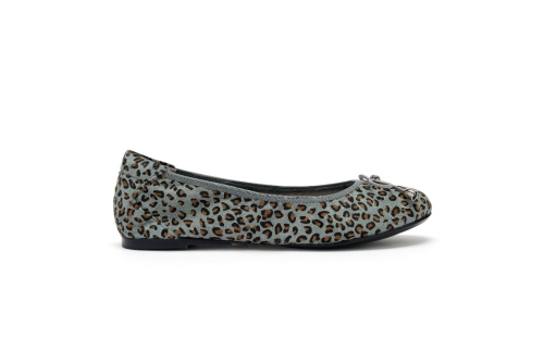 An image of Cocorose "Sandringham" Ballet Flat - leopard