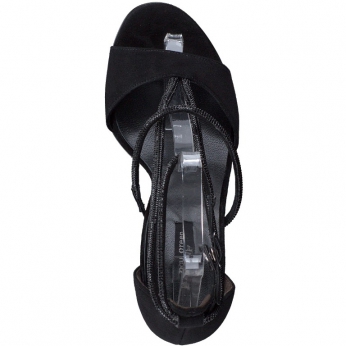 An image of Paul Green '6039' sandal - black SALE