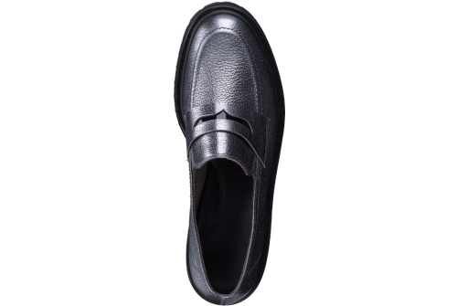 An image of Paul Green '1120' Loafer - silver/black 