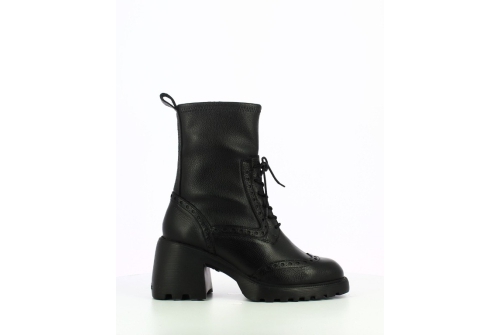 An image of Wonders '6712 Wild' Lace Up Ankle boot - Black 