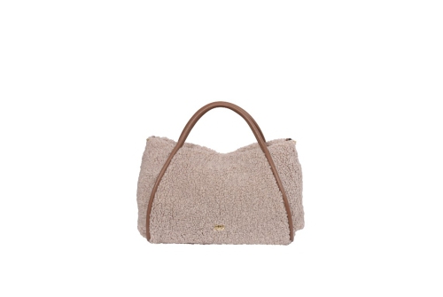 An image of Abro '031378-90' shearling bag - tope