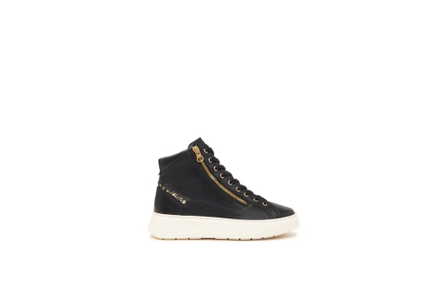 An image of Nero Giardini 'I411601D' leather high top - black