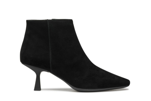 An image of Geox 'Giselda' suede ankle boot - black