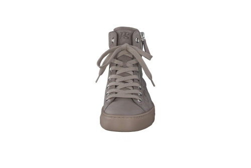 An image of Paul Green '4024' high top trainer - taupe 