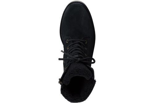 An image of Paul Green '8023' suede ankle boot - black 