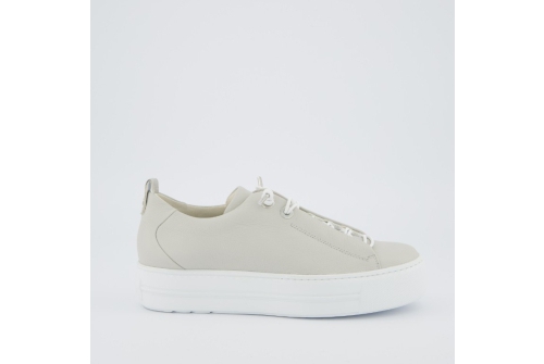 An image of Paul Green '5017' leather sneaker - pearl grey