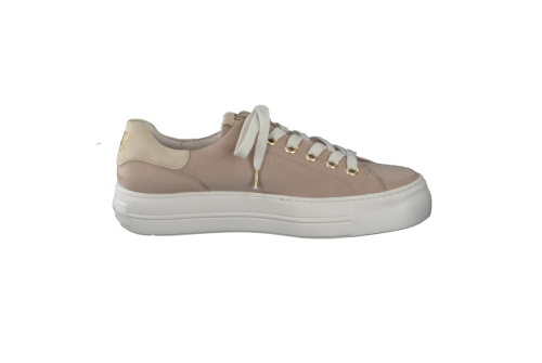 An image of Paul Green '5320' suede sneaker - sand beige 