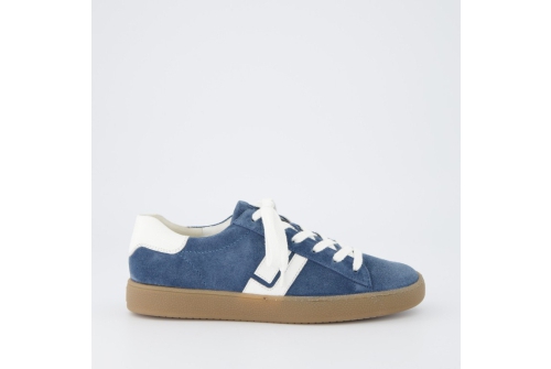 An image of Paul Green '5464' suede sneaker - lake 