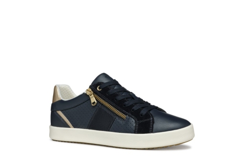 An image of Geox 'Blomiee' trainer - navy blue