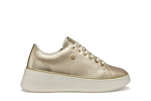 An image of Geox 'Sunnetty' sneaker - light gold